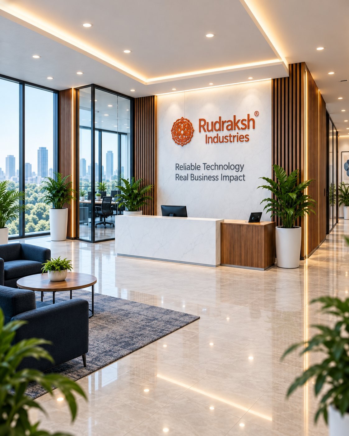 Rudraksh Industries office reception