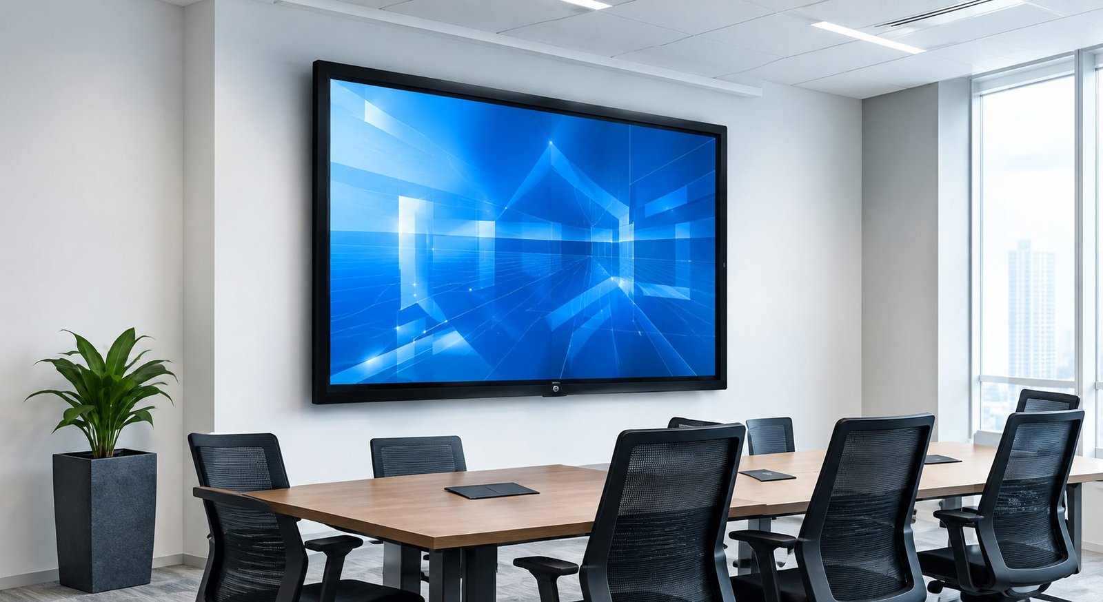 Audio Visual Solutions — meeting room display