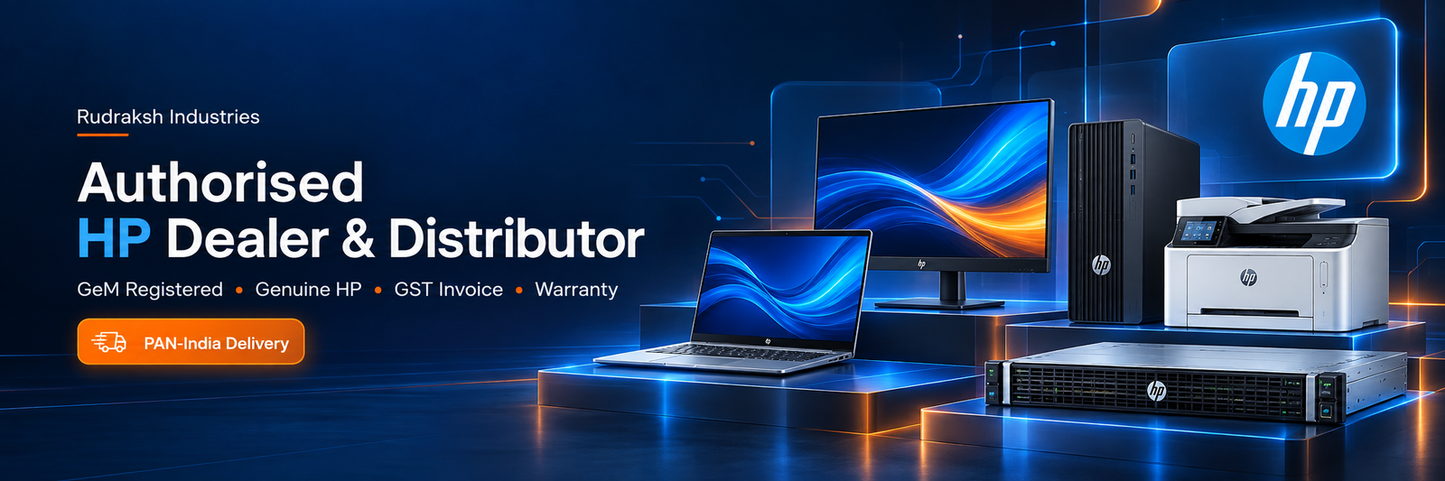 Authorised HP Dealer and Distributor in India - Rudraksh Industries