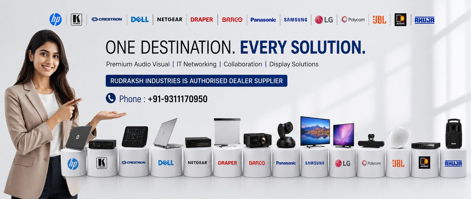 Rudraksh Industries integrated IT solutions partner — most popular IT brands supplied across Kanpur