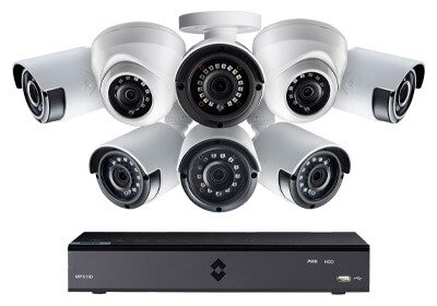 Dome network CCTV cameras with NVR kit