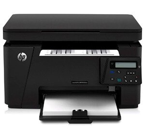 HP LaserJet multifunction printer with automatic document feeder for office print, scan and copy